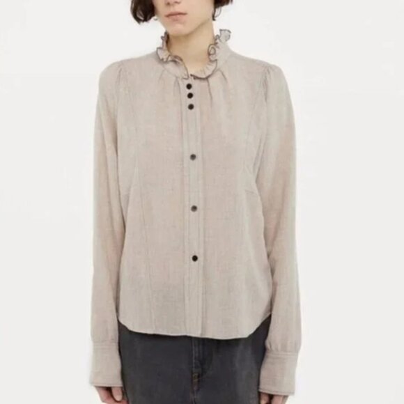 ISABEL MARANT ÉTOILE Melphine Wooly Shirt sz 40/US S - Picture 1 of 11